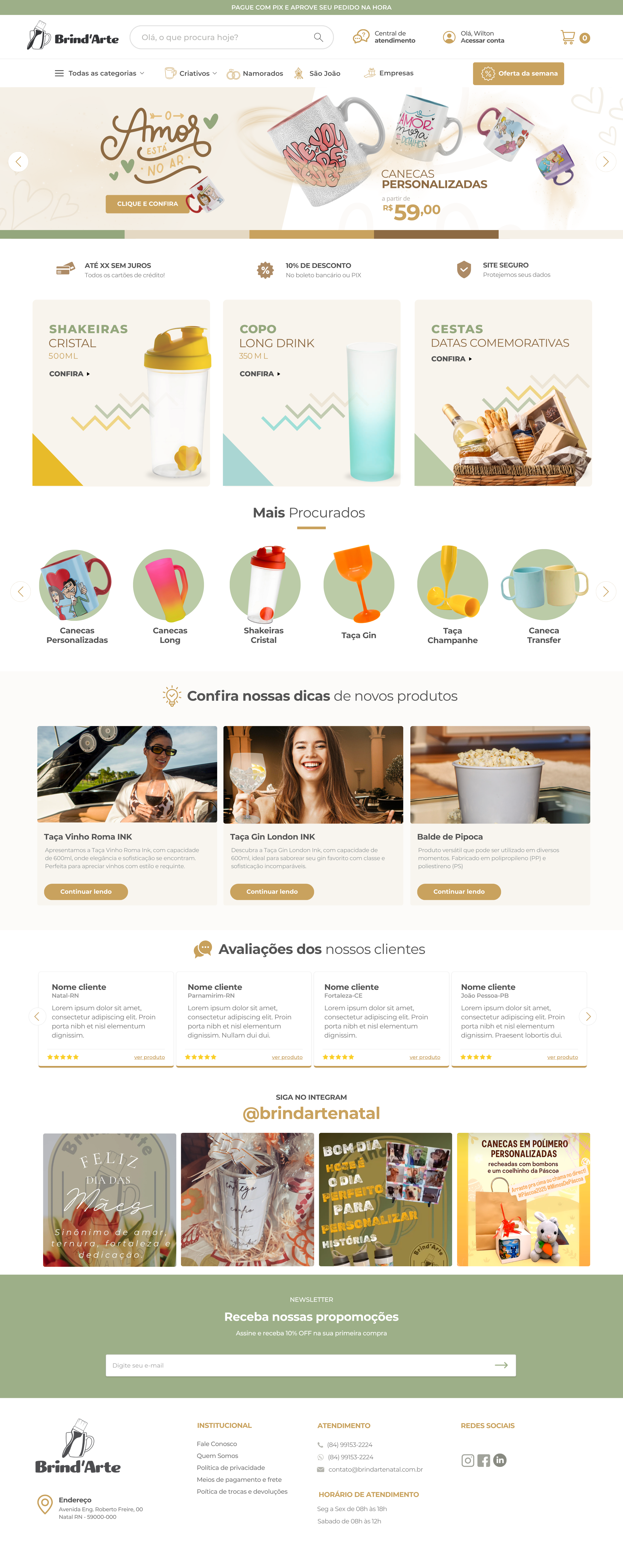 Layout Brind'Arte